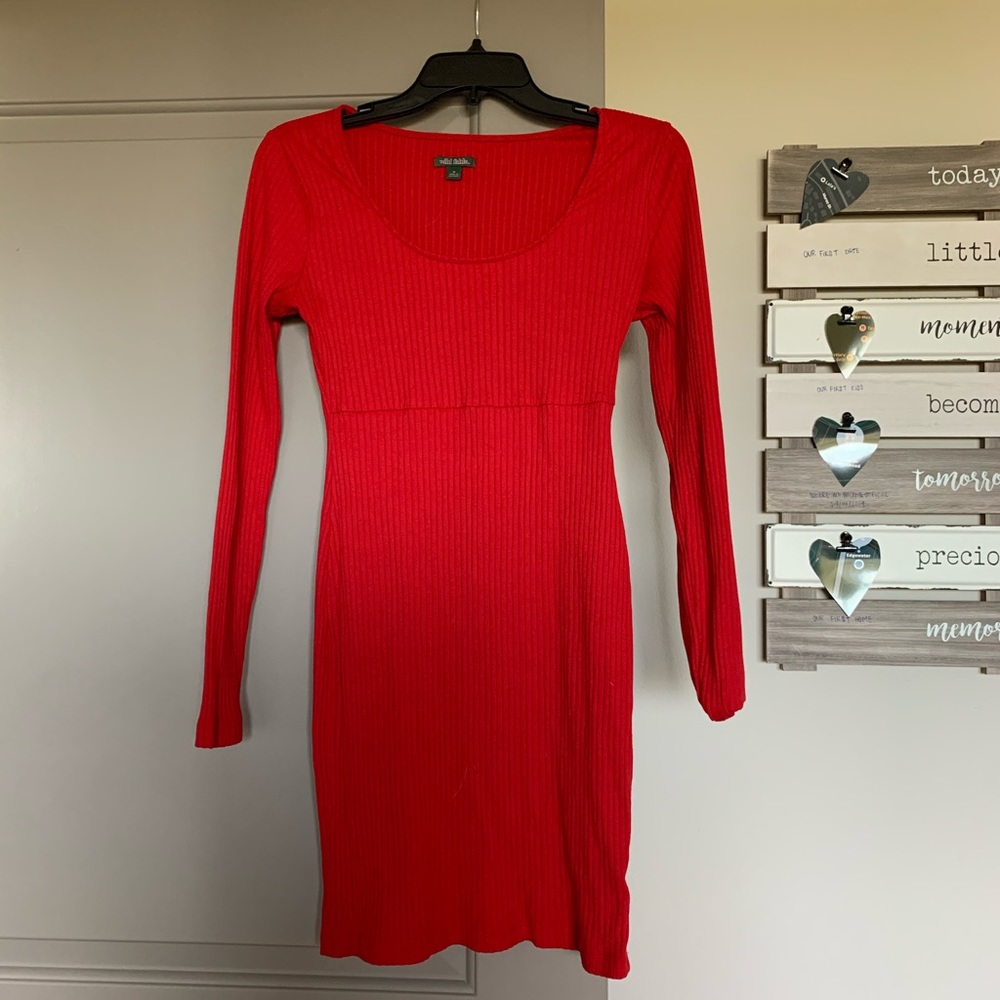 Red Dress Long Sleeve